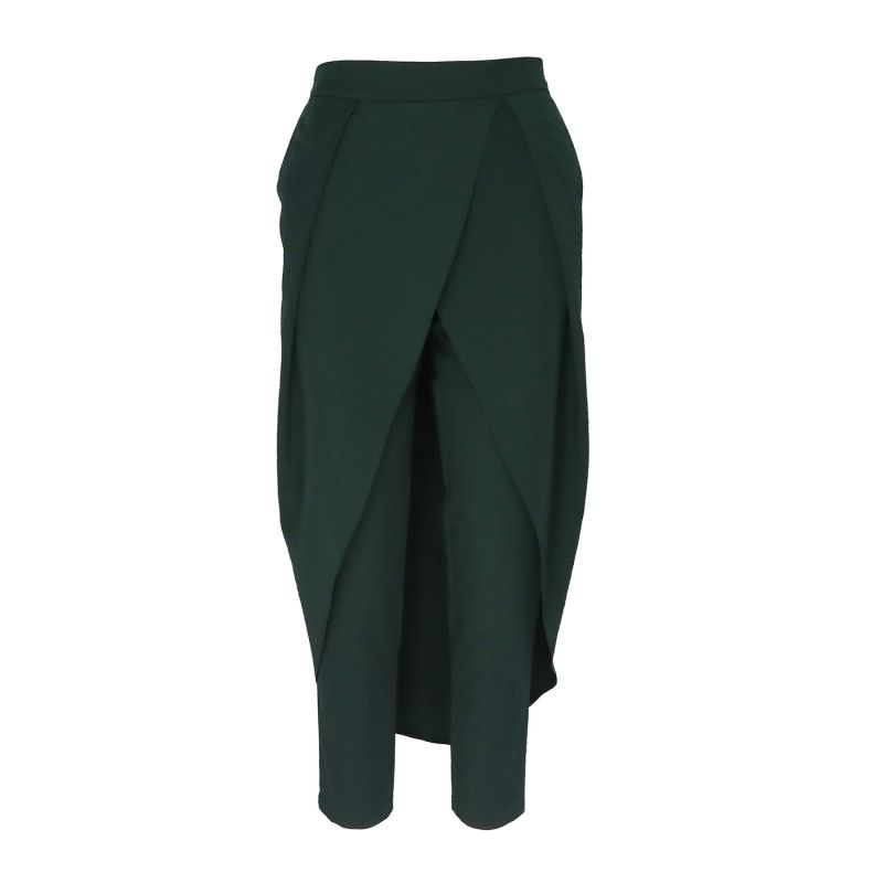 Green Pants With Skirt | BLUZAT | Wolf & Badger