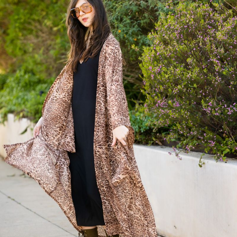 Lena Leopard Kimono image