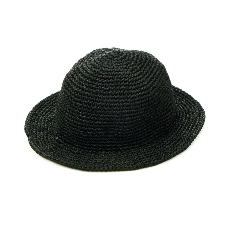 Black Macrame Hat image