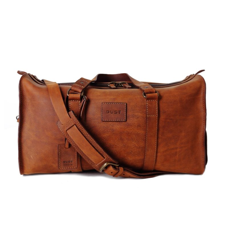 Leather Duffel Bag Brown image