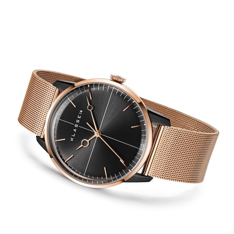 Disco Volante Rose Gold Black Mesh 40Mm image