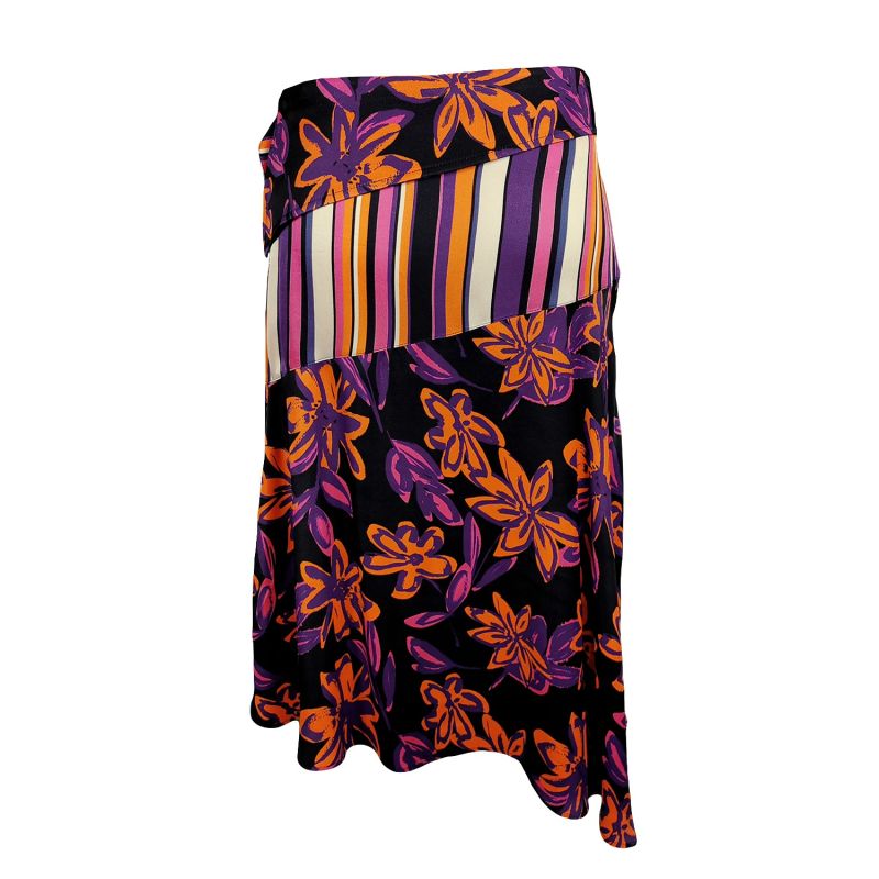 Floral Asymmetrical Drape Skirt image