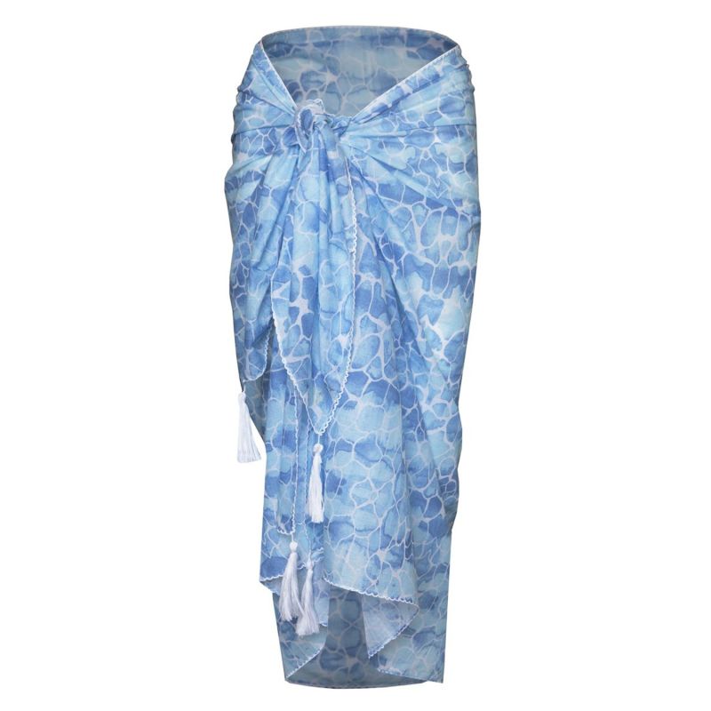 Blue Pebbles Cotton Sarong image