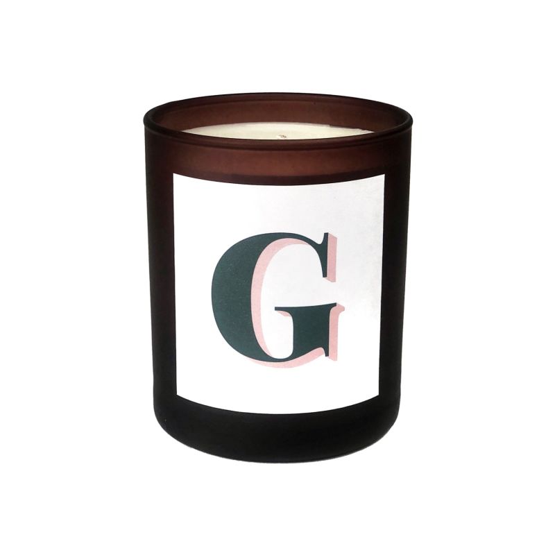 Initial G Candle - Sol Refillable Large Alphabet Candle image