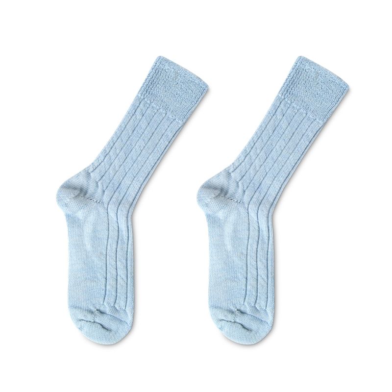 Luxury Lounge Socks In Alpaca - Light Blue image