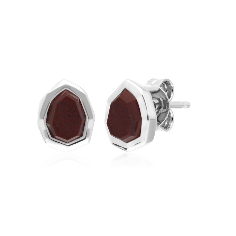 Irregular Red Jasper Stud Earrings image