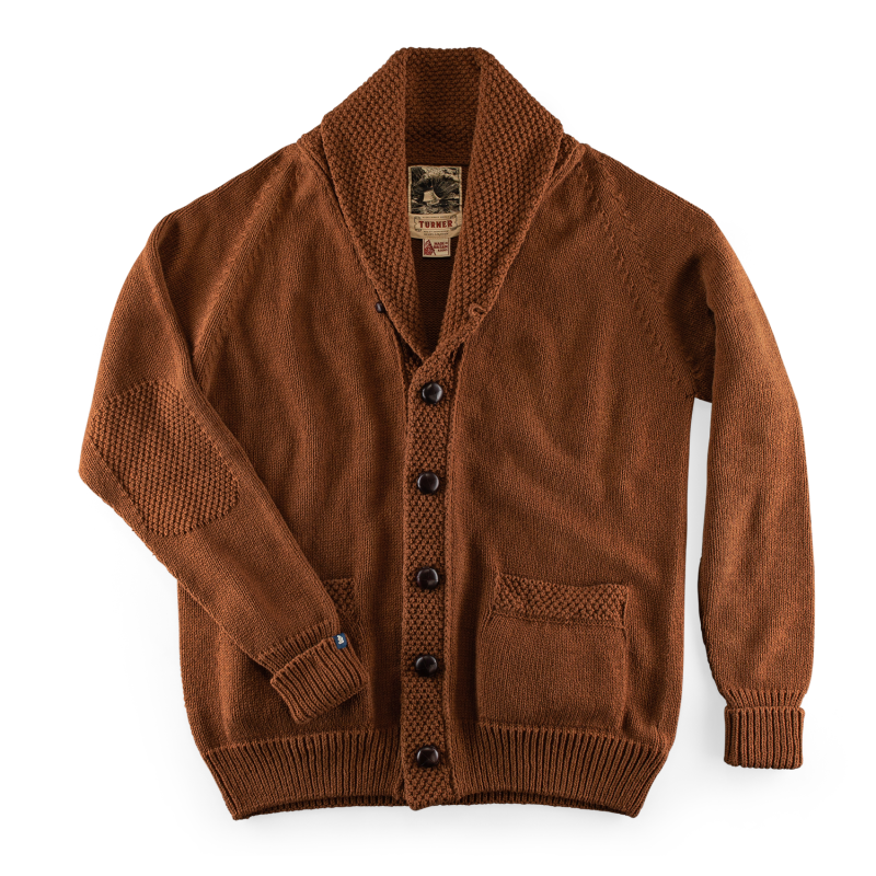 &Sons Turner Cardigan Rust image