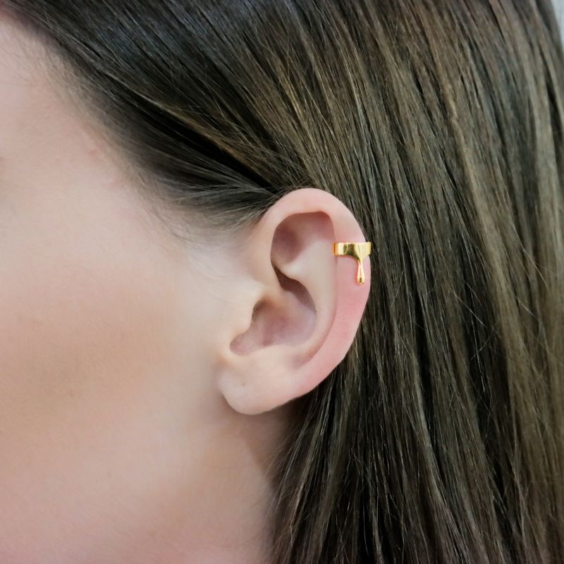 Dripping Gold Vermeil Ear Cuff MARIE JUNE Jewelry Wolf & Badger