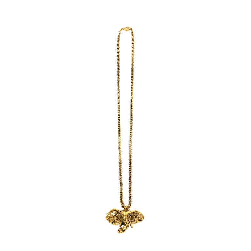 Elephant Necklace - Gold image