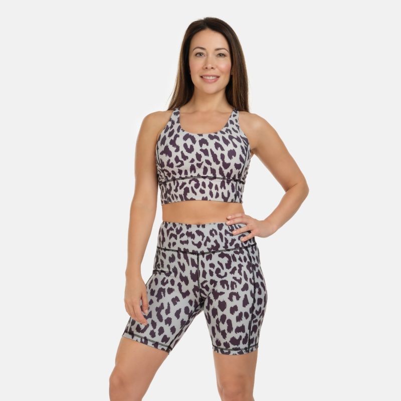 Low Impact Leopard Print Sports Bra image