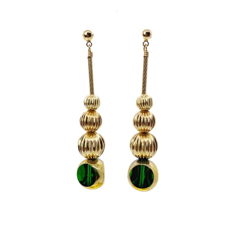 Disco Earrings - Green image