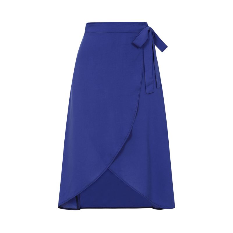 Royal Blue Wrap Skirt image