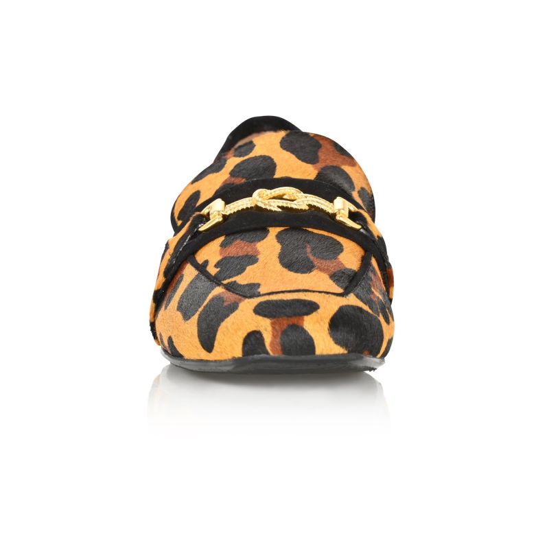 Adonis Leopard Hair Calf/Black Suede Loafer image