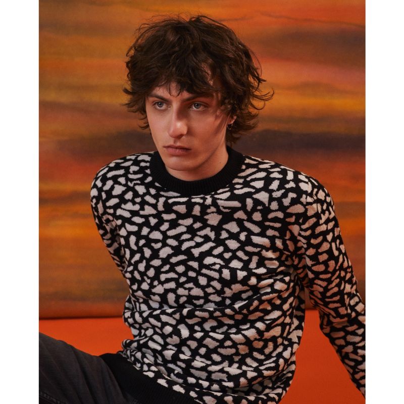 All Over Pebbled Merino Wool Jumper Men image