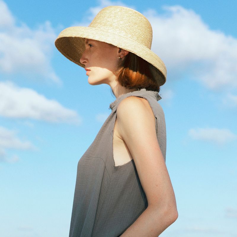 Unique Straw Cloche Hat image