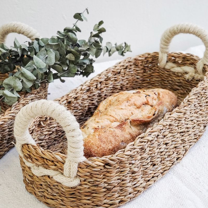 Handwoven Savar Oval Bread Basket image