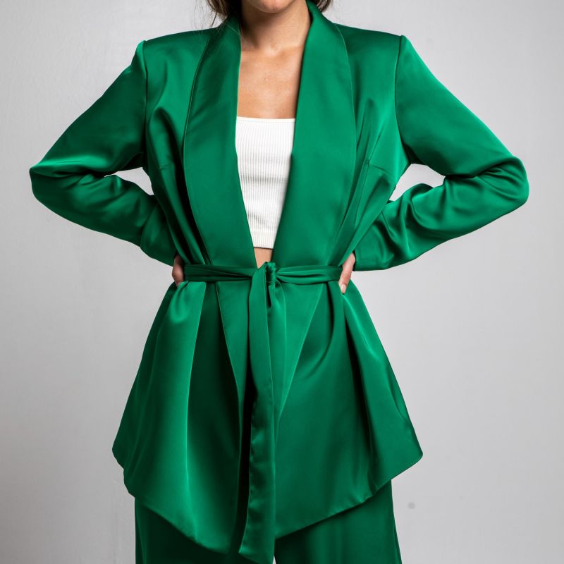 The Suit Blazer In Emerald Green image