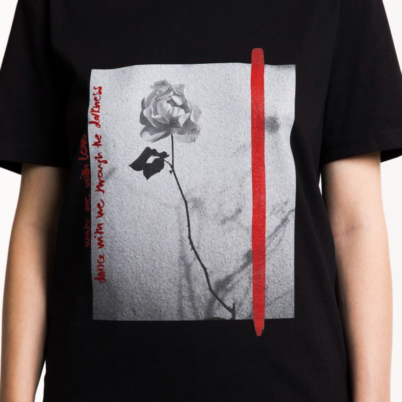 Rose Black T-Shirt image