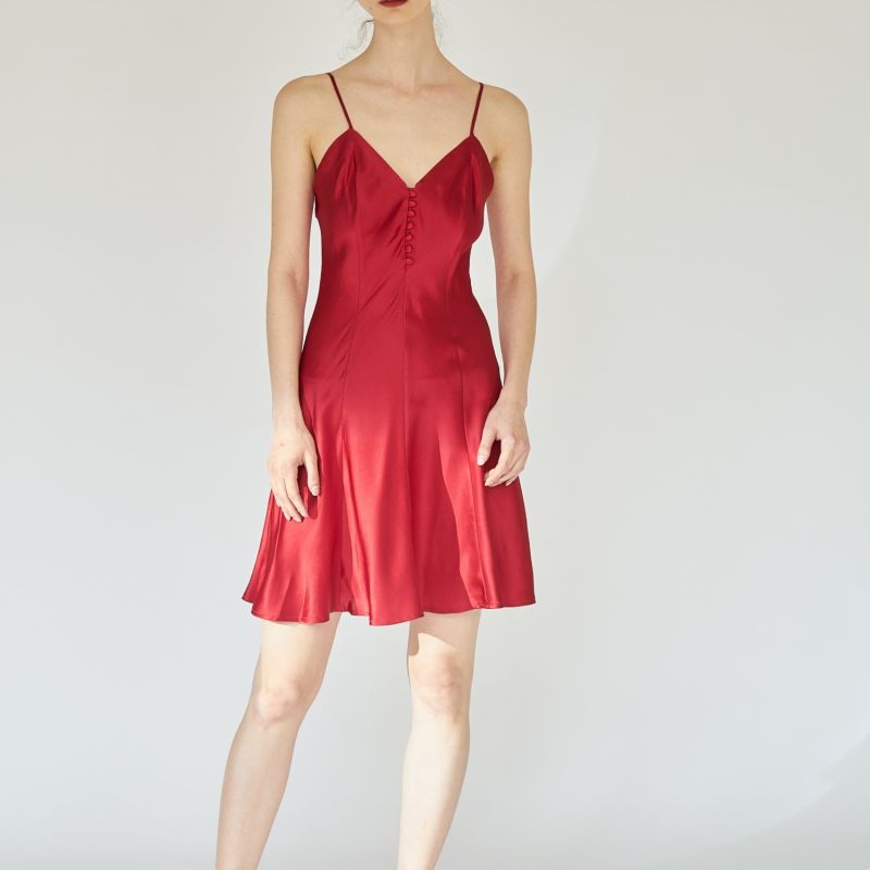 Ballerina Silk Dress - Red image