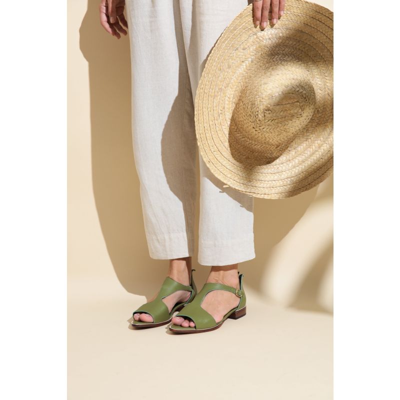 Yoko Pistachio Green Sandals image