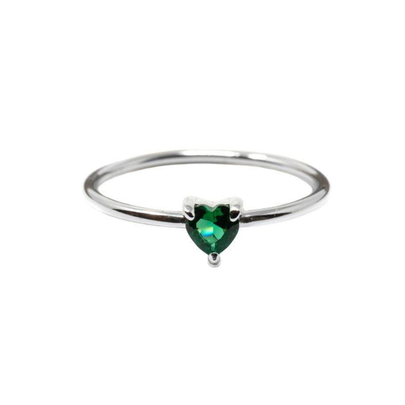 Yours Ring- Green Spinel- Silver image