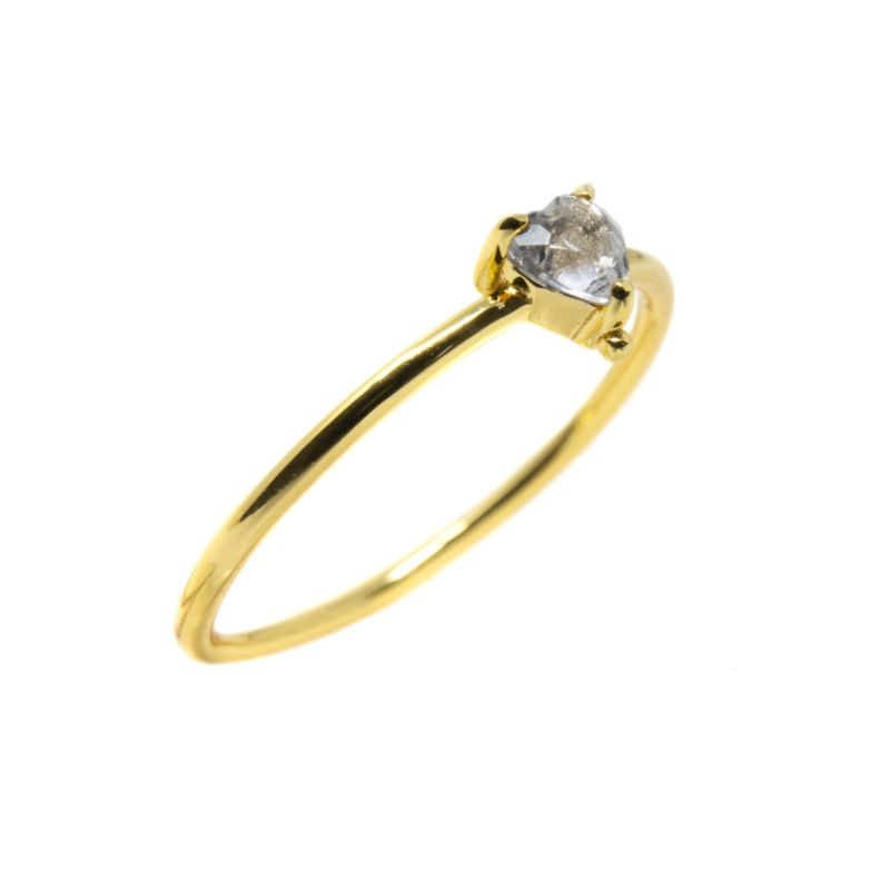 Yours Ring- White Topaz- Gold image