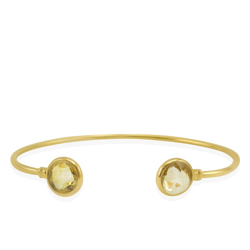 Brio Citrine Gold Vermeil Cuff Bracelet image