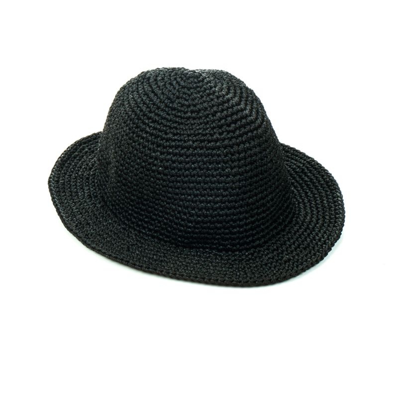 Black Macrame Hat image