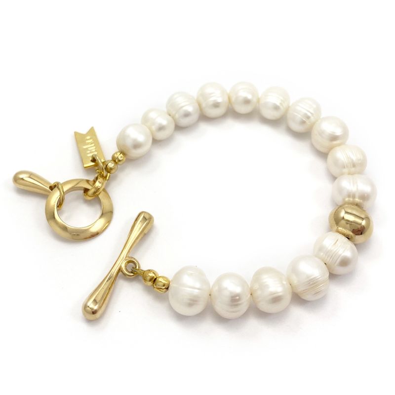 Paloma Pearl Bracelet Gold image