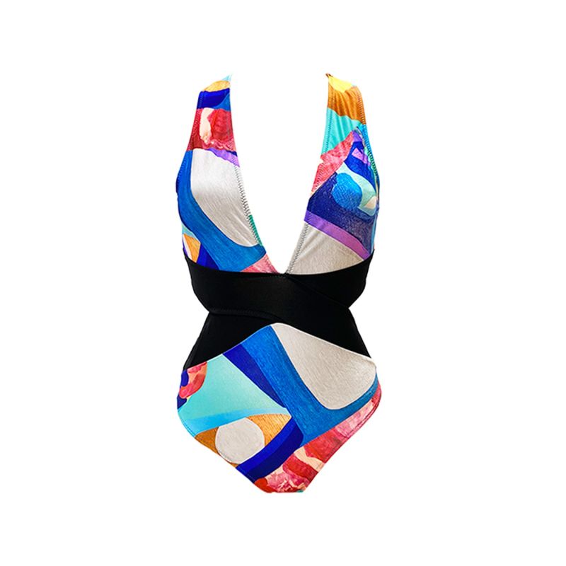 Aulala X Risbo - Wonderland One Piece Swimsuit - Multicolour image