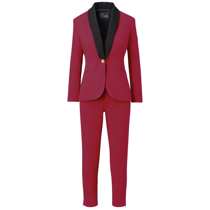 A Rebellious Leggings Stretch Suit- Fuchsia image