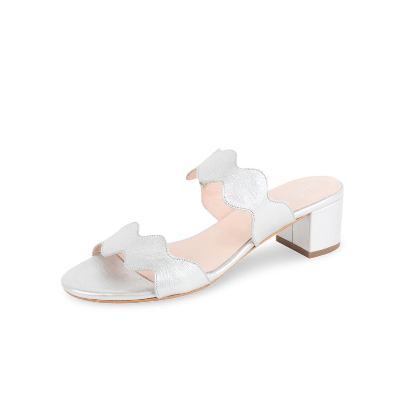 Palm Beach Scalloped Sandal Silver image