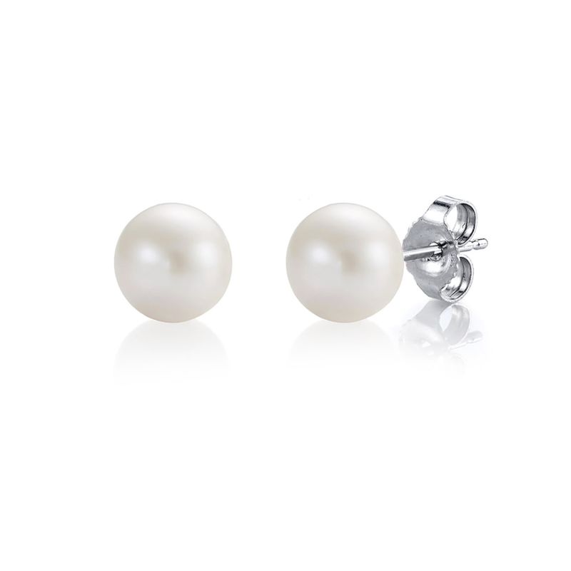 Small Pearl Stud Earrings image