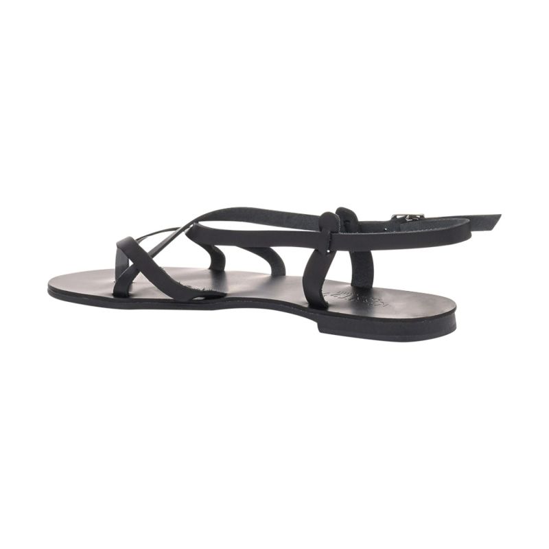 Comfortable Leather Sandals Calliope Black image