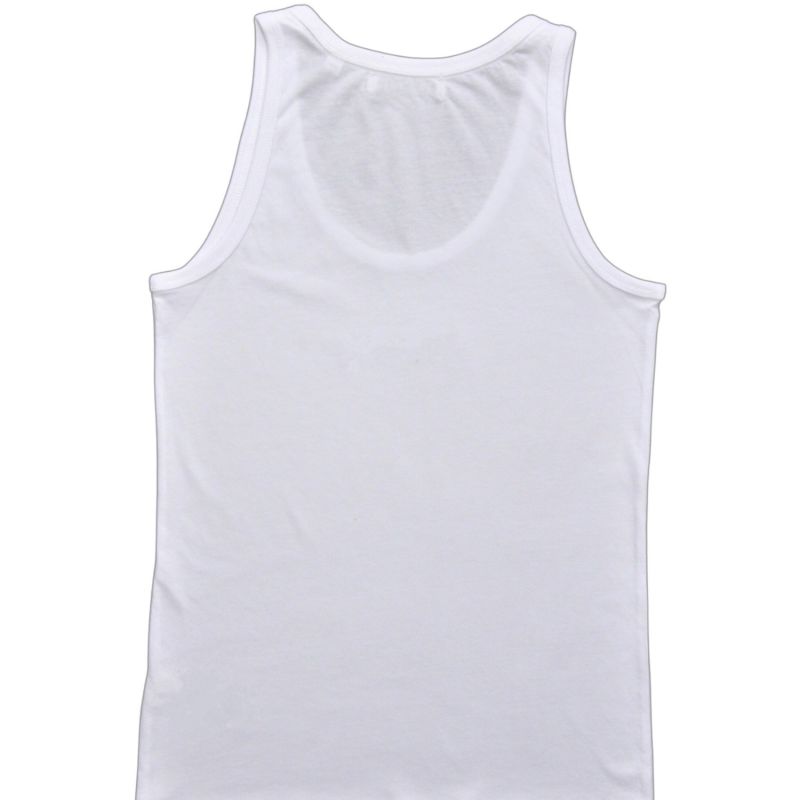 By Elleven Organic Cotton Embroidered Logo Tank In White image