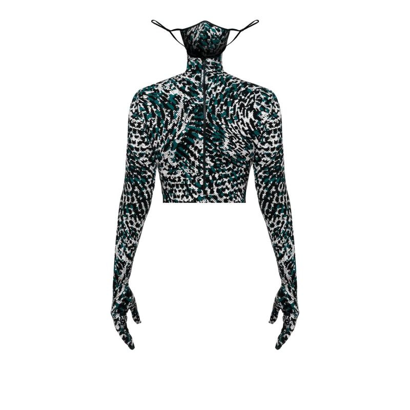 Croptop Mask - Green image