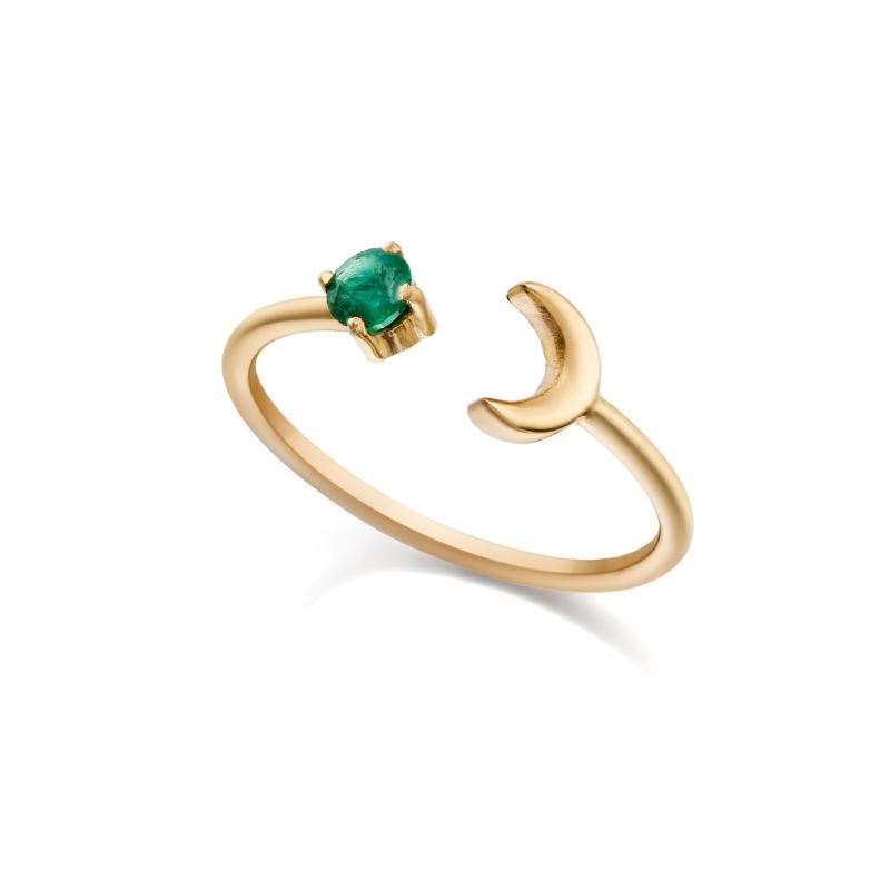 Gold Cosmic Emerald Ring image