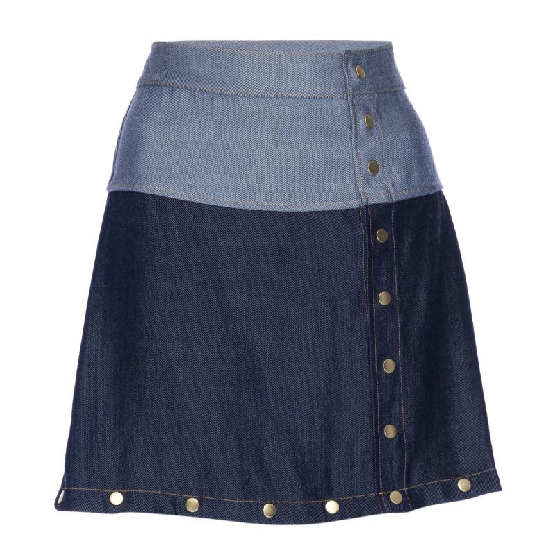 Gia Multi-Length Denim Skirt image