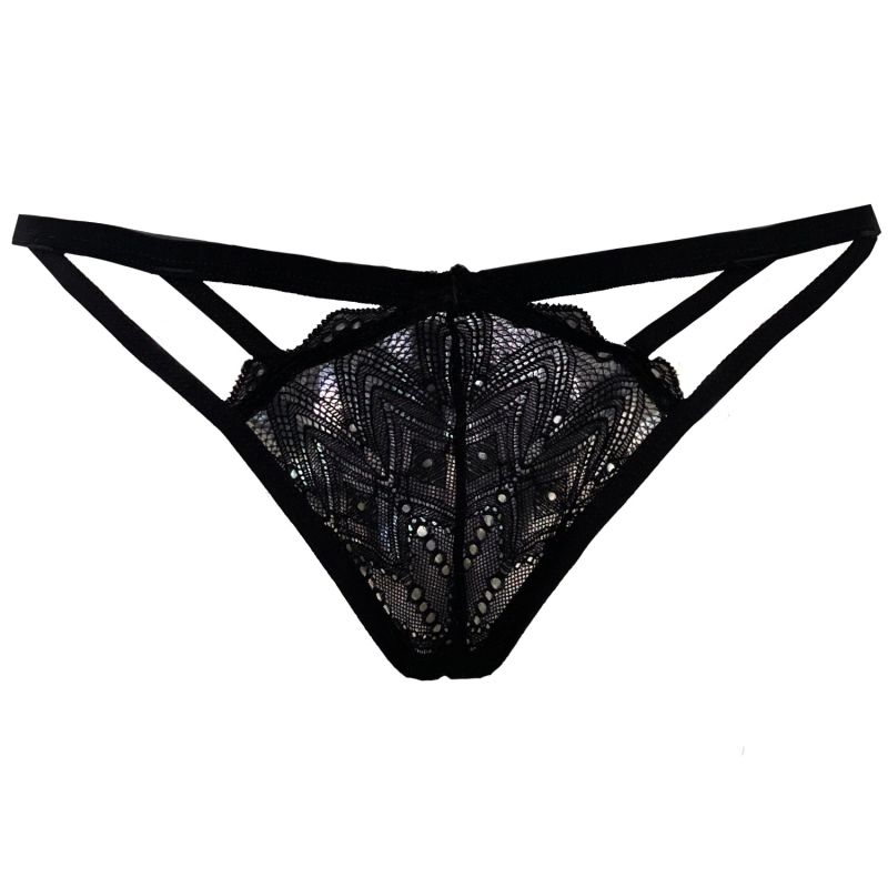 Berlin Geometric Lace Brazilian Tanga image