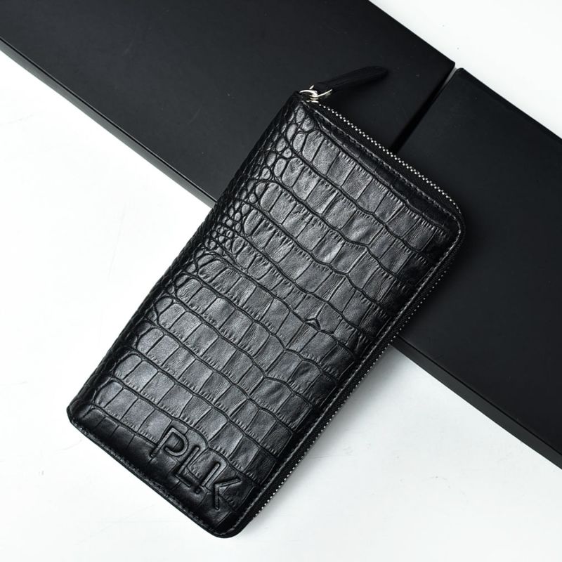 Unisex Leather Wallet - Black image