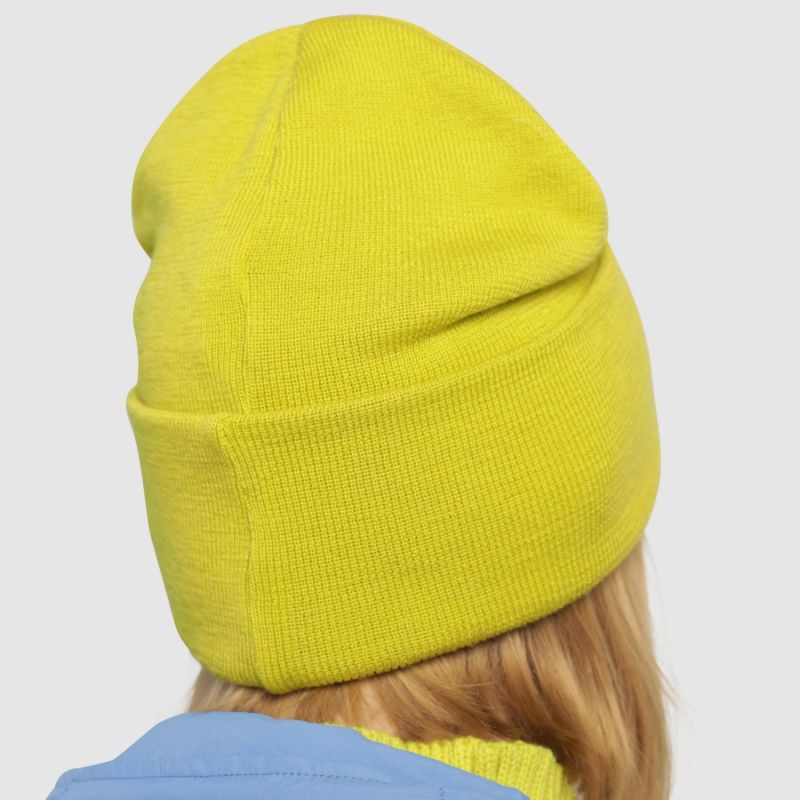 Iki Merino Wool Beanie Sulphur Green image