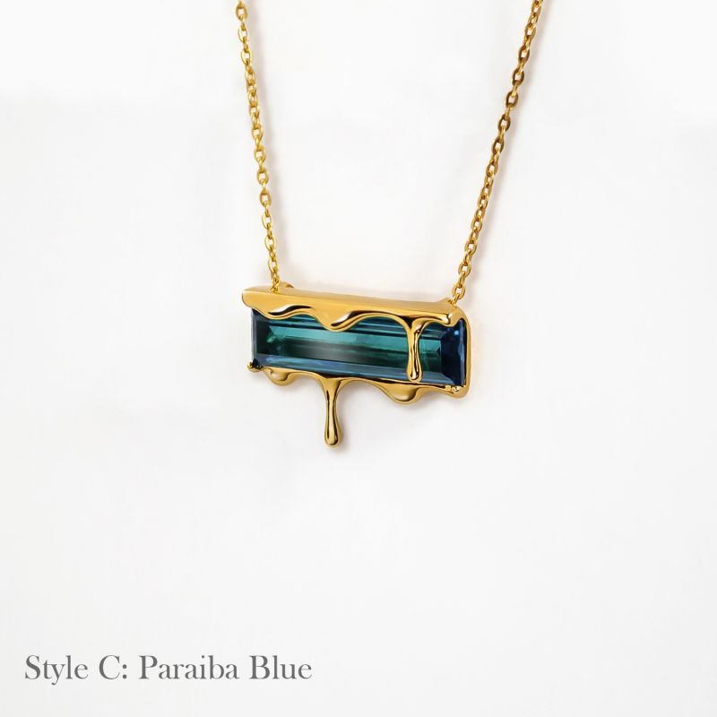Dripping In Gold Pendant Necklace