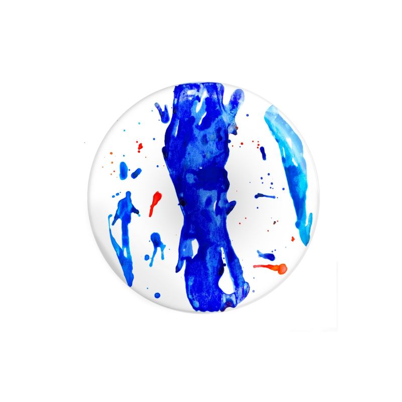 Blue Art Collection Melamine Dessert Plate Set Of 4 image