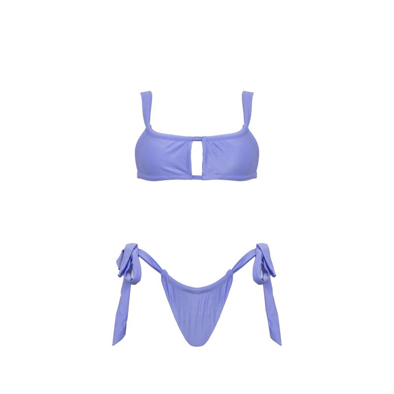 Cece Cheeky Bikini Bottom In Lilac image