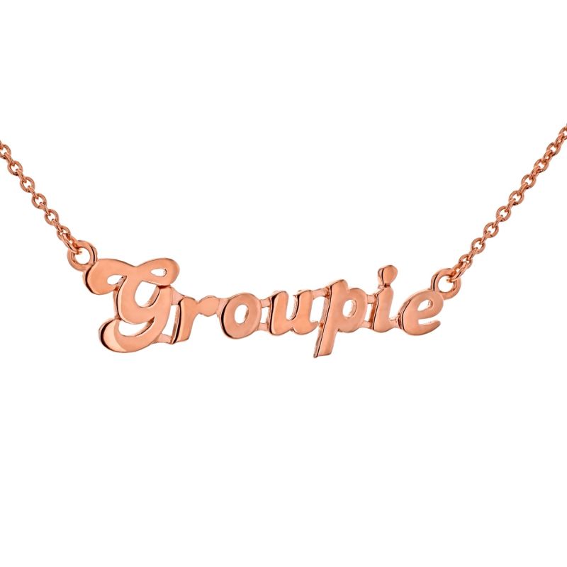 18Kt Rose Gold-Plated Bitch Necklace image