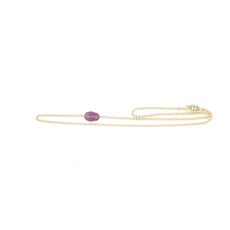 Amethyst Scarab Necklace image