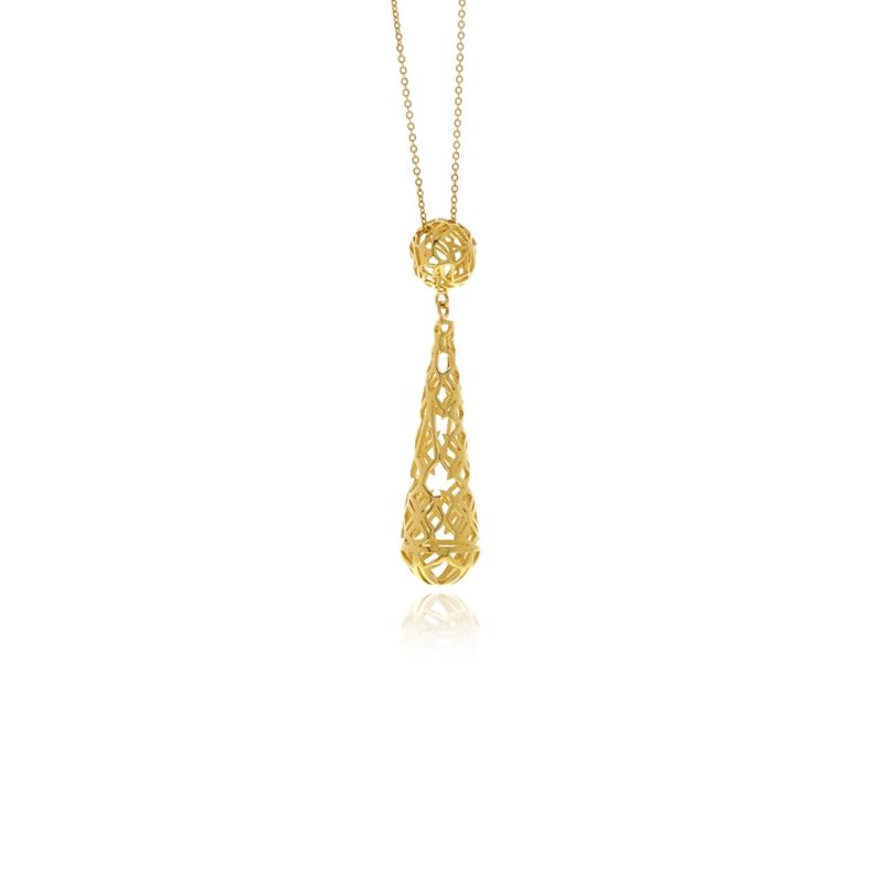 Gold Signature Drop Necklace image