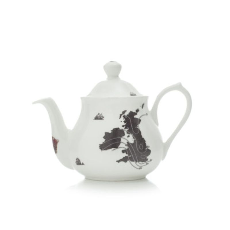 Map Two Cup Teapot image