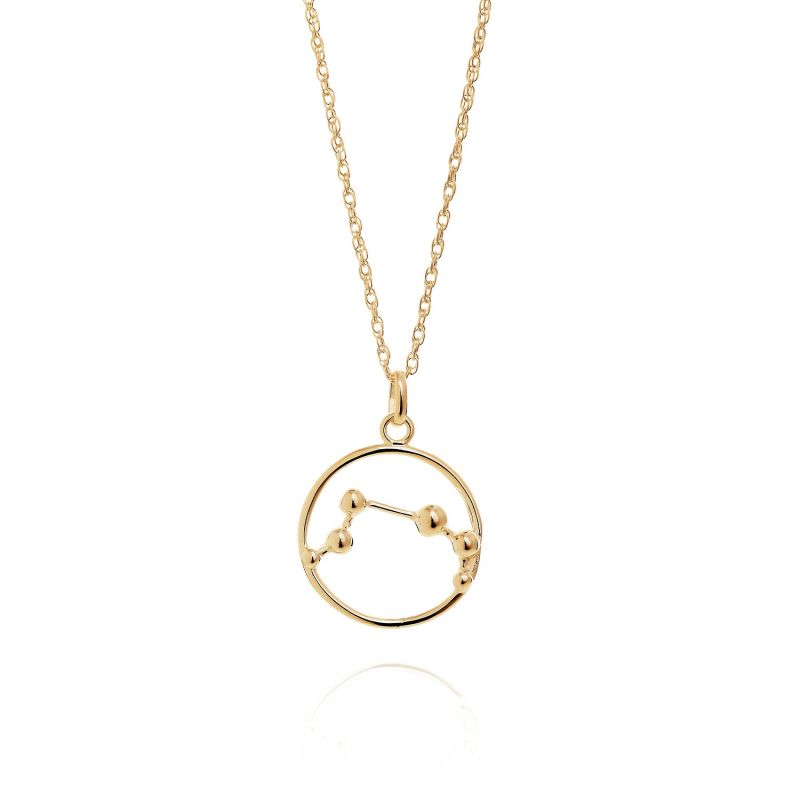 Aries Astrology Necklace In 9ct Gold image