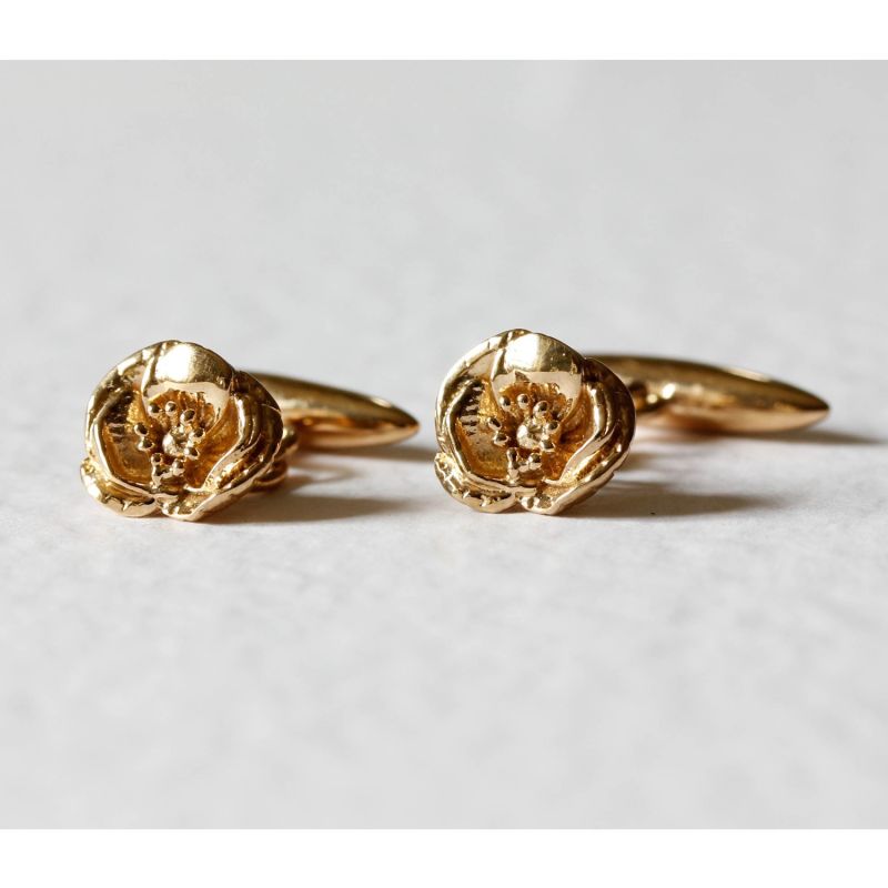 Poppy Cufflinks - Rose Gold image